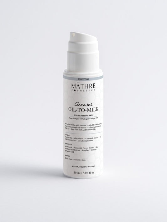 Sensitive Skin Oil - To - Milk Cleanser - MathreCosmetics - Cleanser - MathreCosmetics - MathreCosmetics