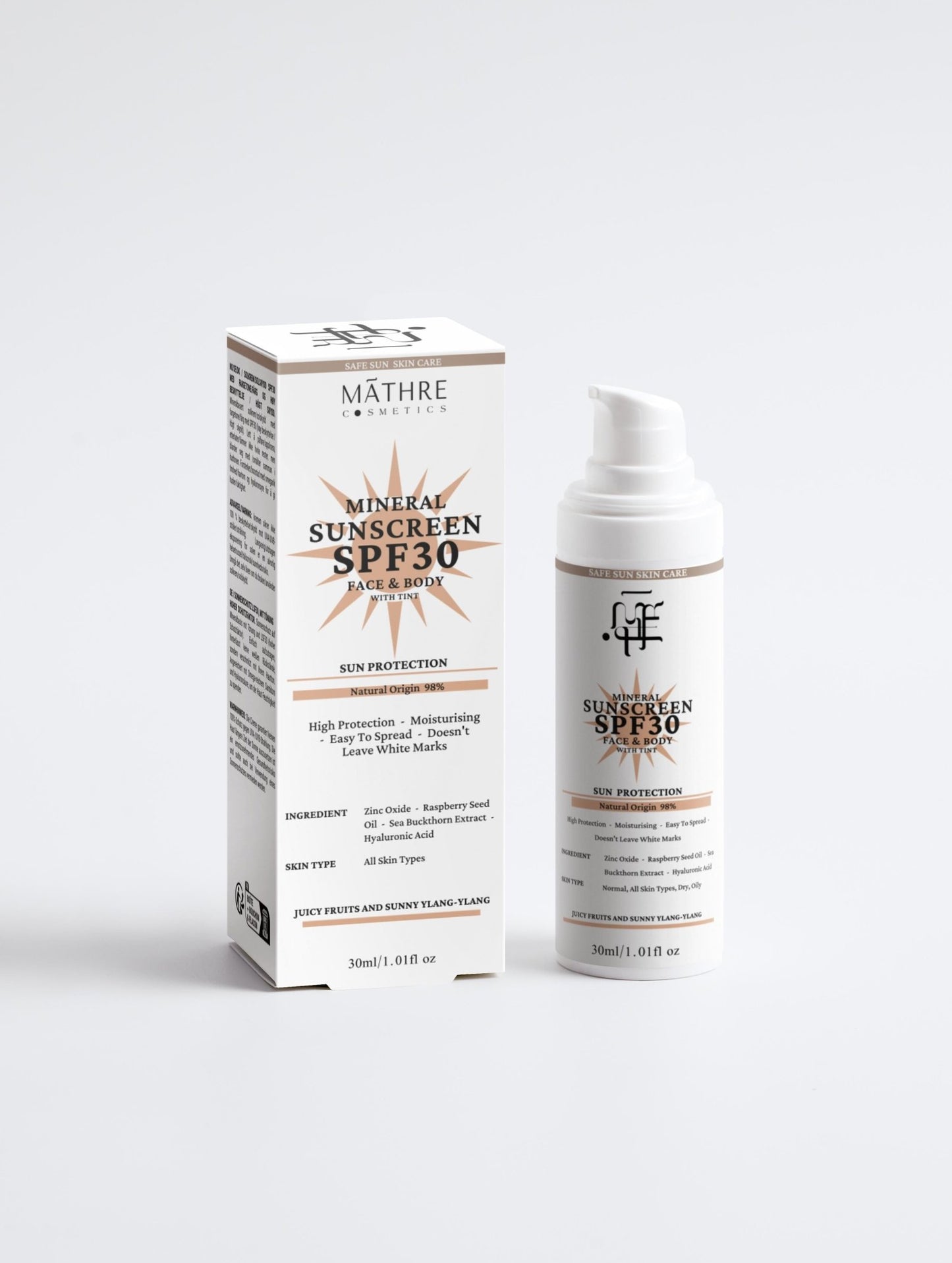 Sunscreen SPF30, with tint - MathreCosmetics - Sunscreen - MathreCosmetics - MathreCosmetics